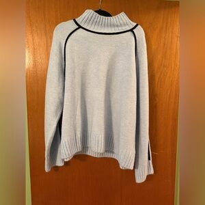 Ellen Tracy Sky Blue Turtleneck Sweater